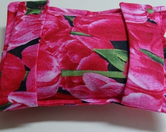 Port Softie Seatbelt Pad for Chemotherapy Patients - Pink Tulip print