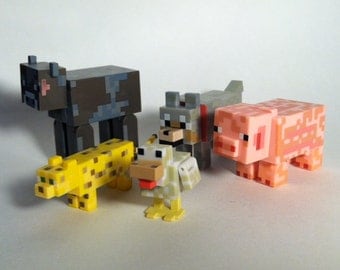 Minecraft Animal Action Figure 5-Pack Loose No Box or Sheep Mint Unplayed