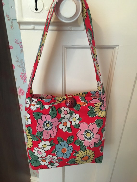 Handmade Cath Kidston bag made in Camden fabric