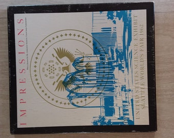 Vintage Seattle World's Fair Art Prints "Impressions" United States Science Exhibit