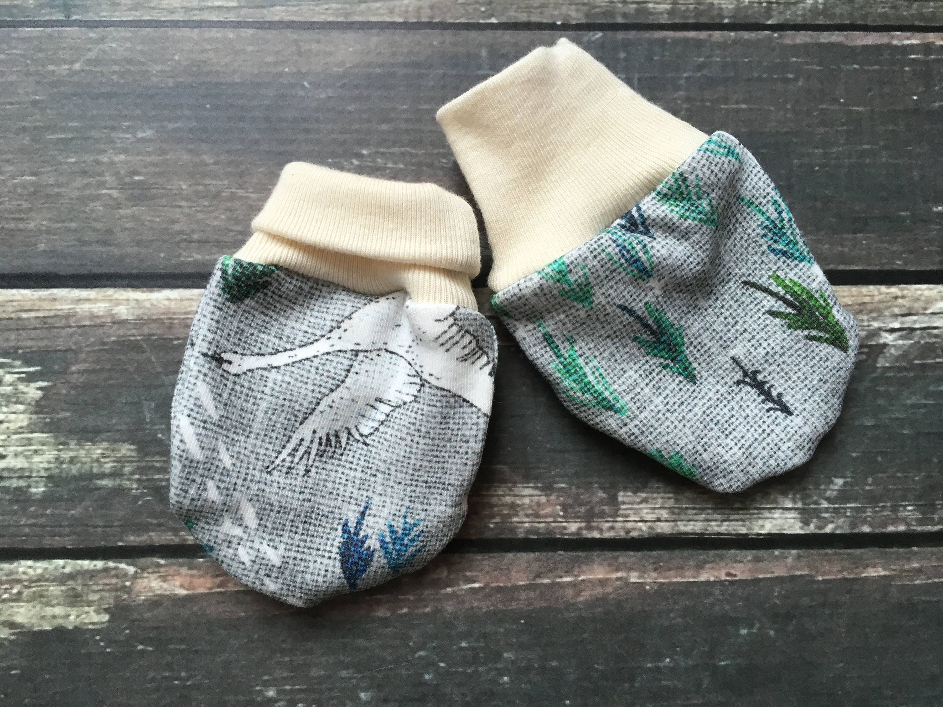 Organic Baby Mittens Northern Lights natural baby clothes