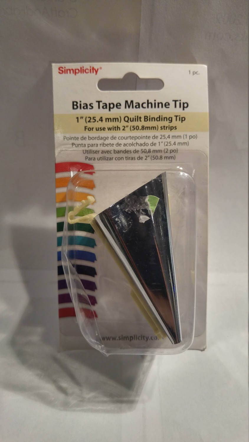 Simplicity Bias Tape Machine Tip 1 inch Quilt Binding