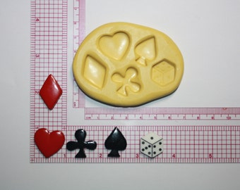 Playing Cards Silicone Mold Candy Chocolate Fondant Resin Soap Mold Food Safe Mold