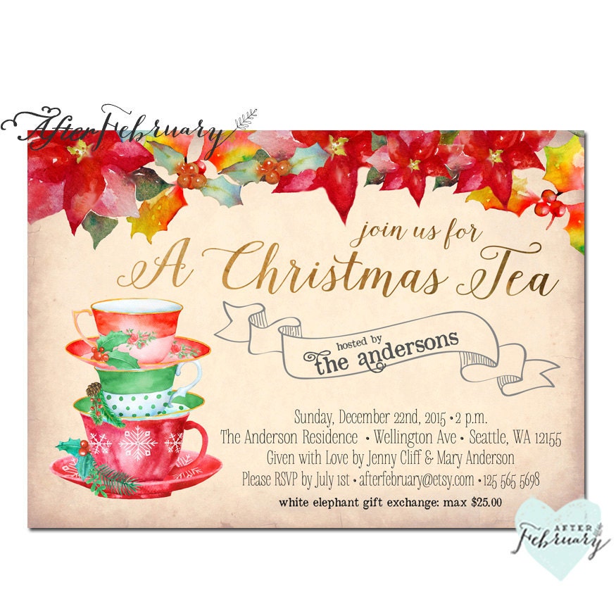 Christmas Tea Party Invitations 6
