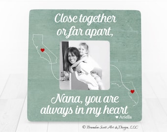 Long Distance Nana, Gift for Nana, Nana Gift, Personalized Picture Frame, Gift for Grandma Nana Mimi Gift, Long Distance Nana Gift