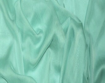 JN00133 Jade 62 ChiffonTwo Tone Soft Deep Drape Smooth Sheer Super Lightweight Fashion Home Decor Crafting 58/60" Fabric By The Yard
