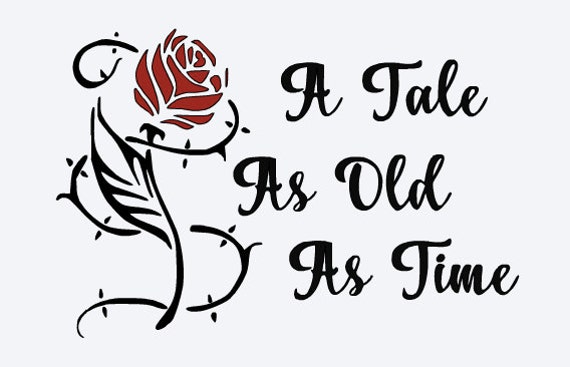 Download SVG beauty and the beast silhouette a tale as old as time