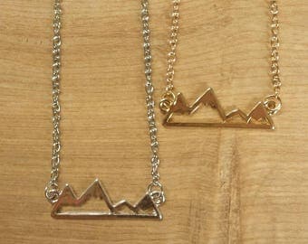 Mountain Necklace // Silver // Gold