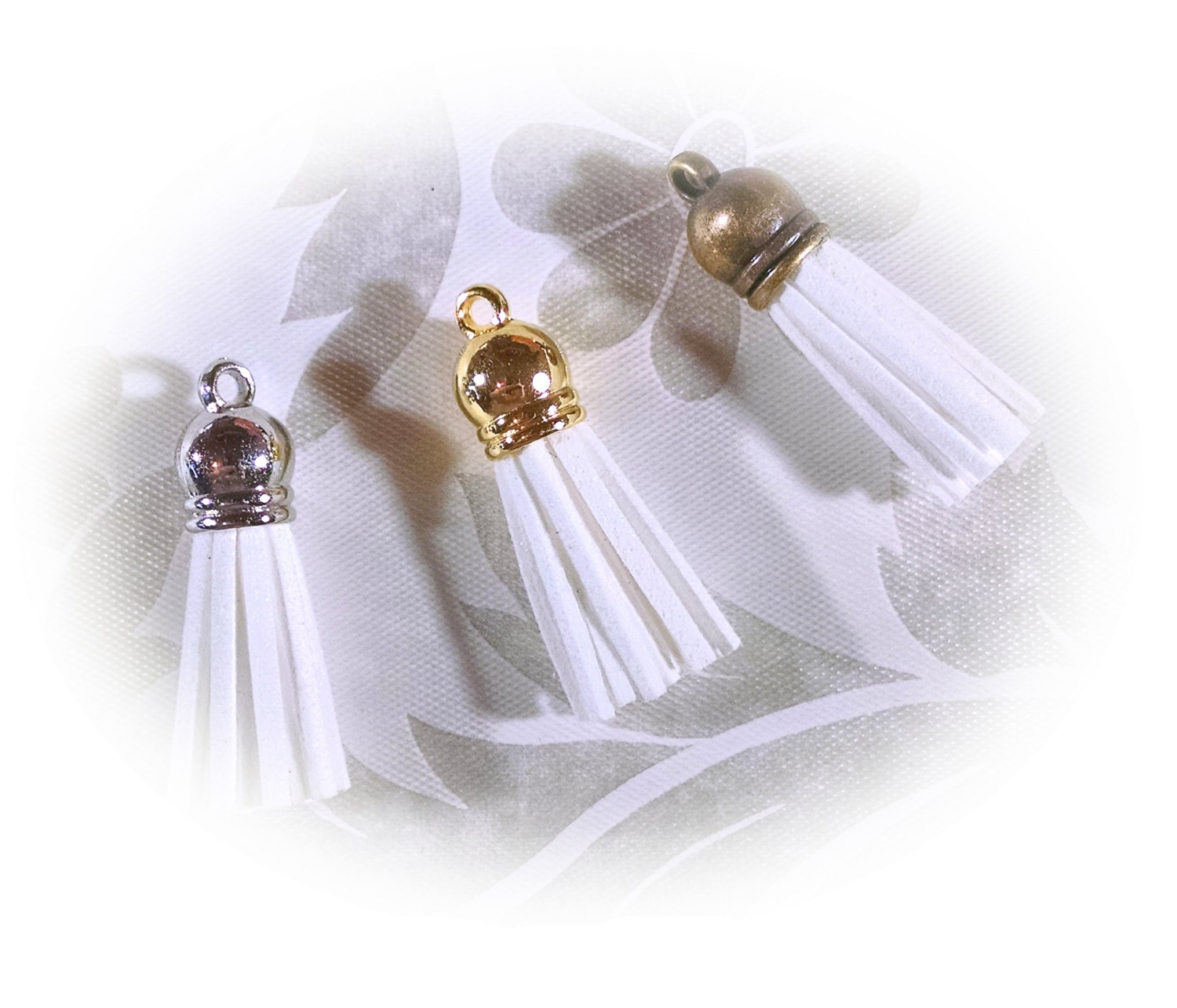Tassels Small Tassels 10 White Tassels Choose Bronze