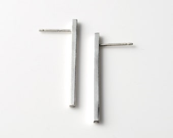 Bar Stud Earrings - Bar Earrings - Thin Bar Earrings - Minimalist Earrings - Minimal Bar Earrings - Minimal Earrings - Simple Bar Earrings
