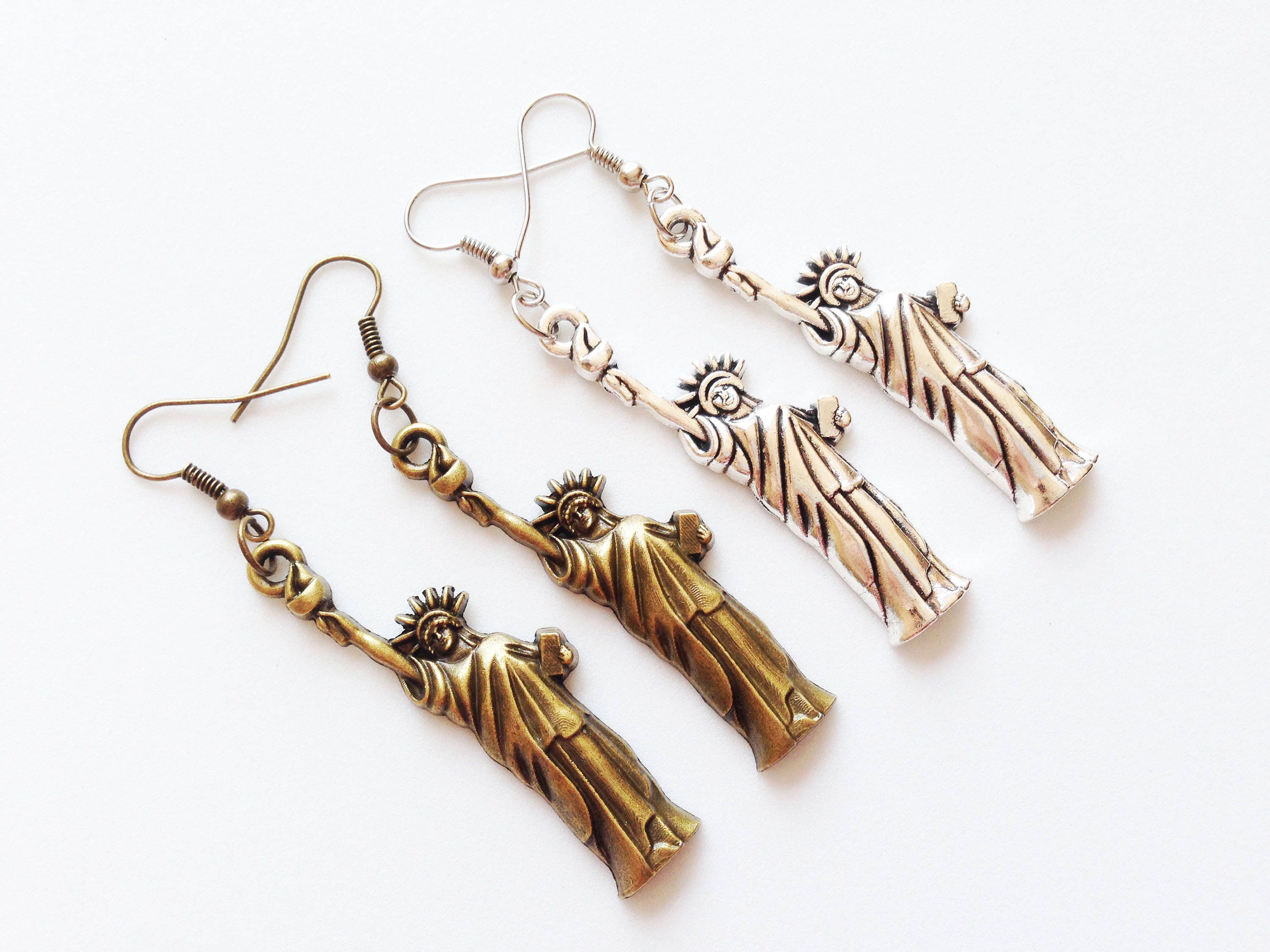 STATUE OF LIBERTY Earrings Statue of Liberty Jewelry Statue of