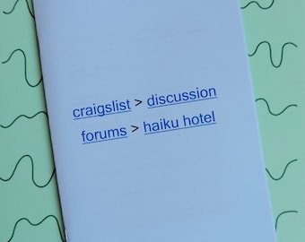 Craigslist Haiku Hotel zine