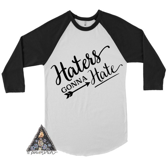 HATERS GONNA HATE Kids Raglan Tee / Custom Toddler Shirt