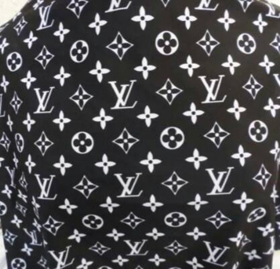 LV Monogram Inspired Print Spandex Fabric By The Yard from FabricoCity on Etsy Studio