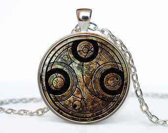Doctor Who quote necklace Dr Who pendant Dr Who jewelry Gallifreyan Time Lord Galaxy Gallifrey Circular Gallifreyan Symbol