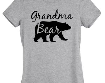 Grandmother Gift -Grandma Bear Shirt -Womens Fit | Unisex T-Shirt | Tank Top |Mama Bear,Papa Bear,Auntie Bear | Bear Family,Gift for grandma
