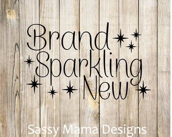 Brand Sparkling New SVG PNG GSP design, instant download
