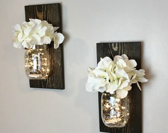 Mason Jar Wall Decor Farmhouse Rustic Home Mason Jar Wall Decor Farmhouse Rustic Home