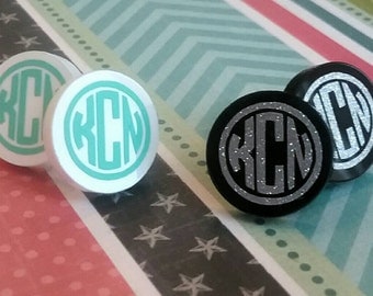 Monogrammed Earrings, Earring Studs, Personalized Earrings, Monogrammed Studs, Gift,