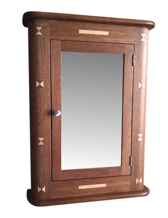 Items similar to Solid MAHOGANY Medicine / maple inlays on Etsy