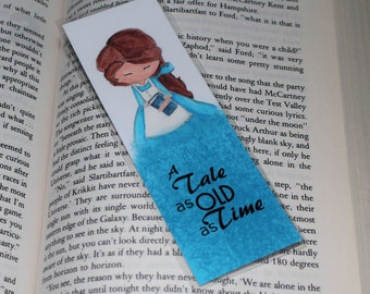 Beauty and the Beast Belle Bookmark A Tale as Old as Time Laminated