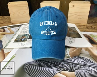 Ravenclaw Quidditch Harry Potter Hogwarts hat Black Blue White - Baseball Cap, Dad Hat Baseball Hat, Low-Profile Baseball Cap Tumblr