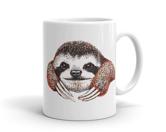Sloth Mug Funny Sloth Coffee Cup Sloth Art Pictures Sloth images Sloth Gifts baby Smiling Sloth Meme Drawing zootopia sloth Day