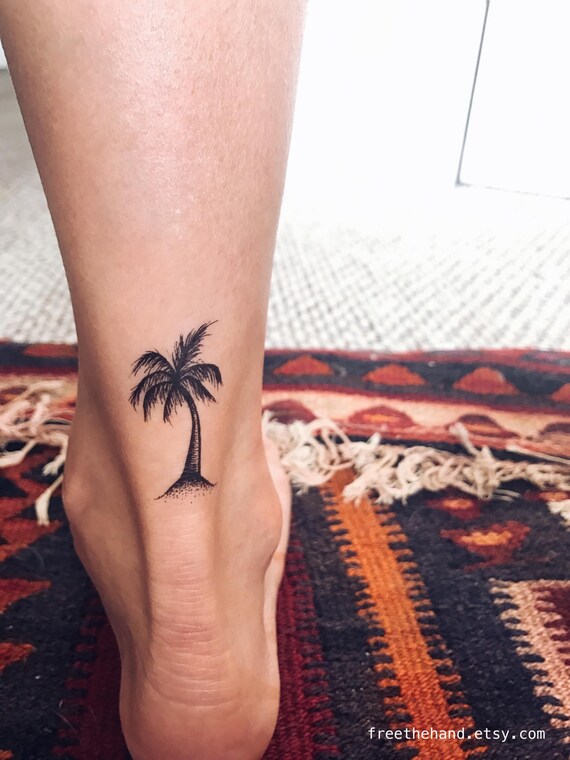 palmier arbre tatouage temporaire lot de 2 palmier arbre tatouage temporaire lot de 2