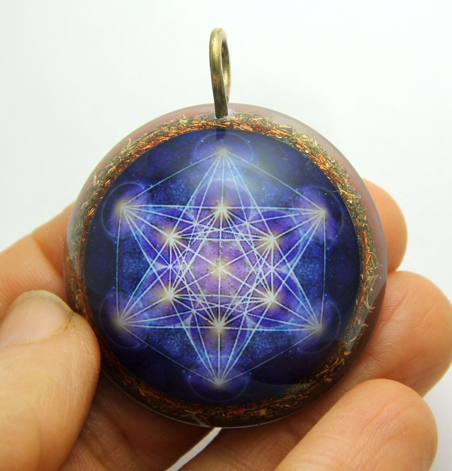 Metatron cube orgone energy pendant/Metatron