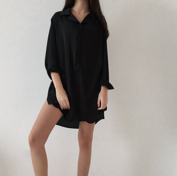 Women's silk shirt Oversized silk shirt Silk