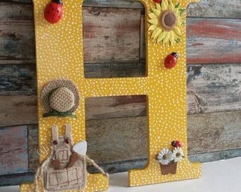 Letter H Wall Decor wooden letter h | etsy Letter H Wall Decor wooden letter h | etsy