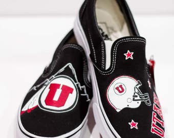 University/College/School Themed Custom Hand Painted Vans Shoes