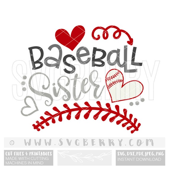 Download Baseball Sister SVG / sister gift / baseball gifts for sister