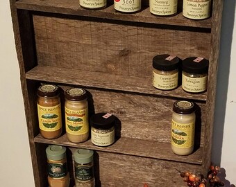 Rustic Spice Rack
