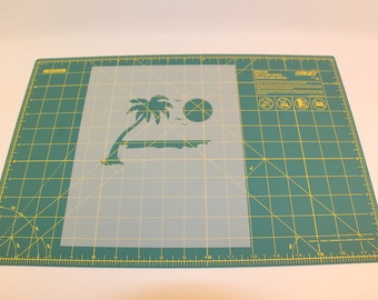 beach stencil etsy