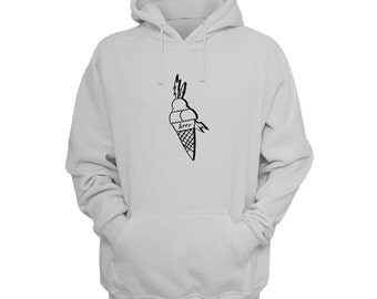 Ice Cream Tattoo Hoodie- Gucci Sale, Face Tattoo, Gucci 2016, Gucci Art Hoodies by Raw Clothing