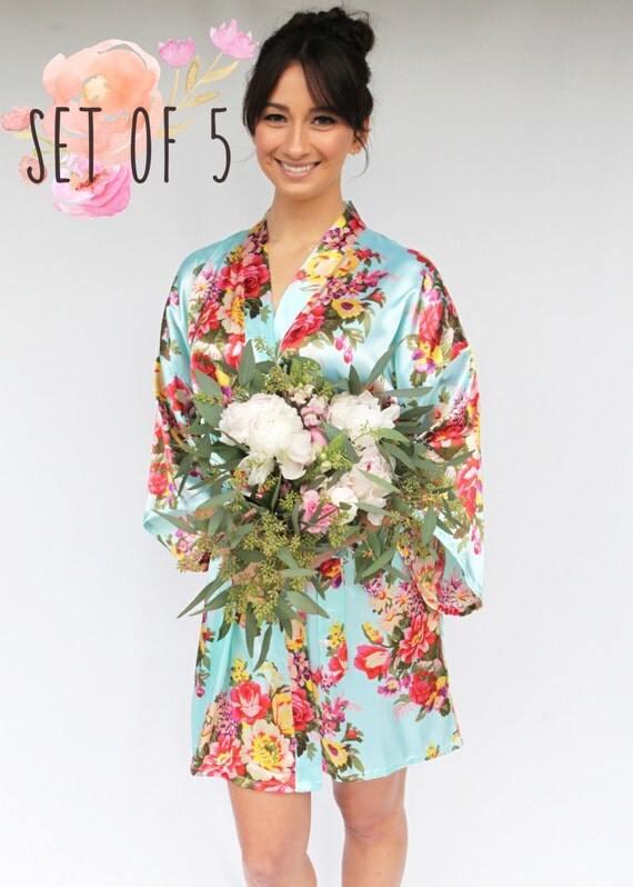 flower bridesmaid robes