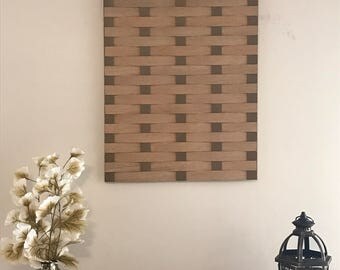 Unique Wood Weave Wall Decor