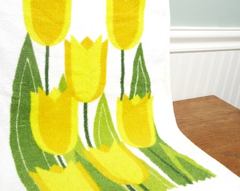 Vintage Kitchen Towel - Kitchen Dish Cloth - Tulip Towel - Retro kithchen