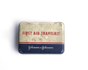Johnson & Johnson Vintage First Aid Travelkit- 50s/60s