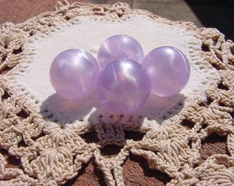 Lilac Whisper Vintage Lucite Moonglow Beads