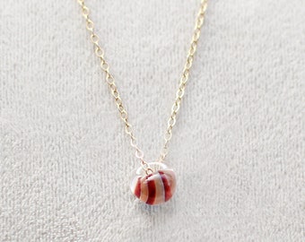 kerry in candy stripe - glass bead necklace by elephantine