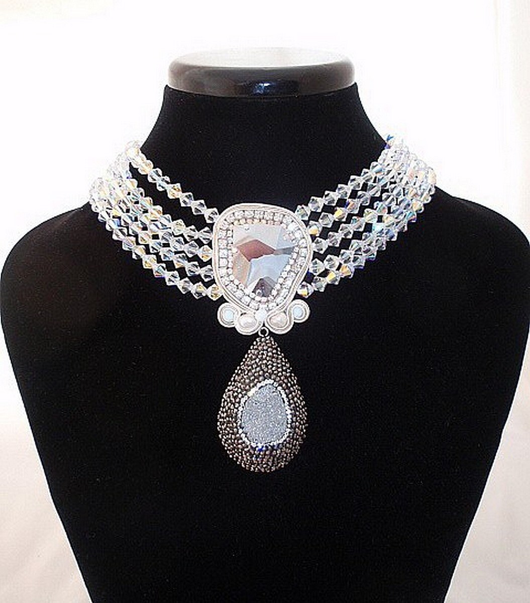 Jean paul gaultier swarovski necklace Clearance