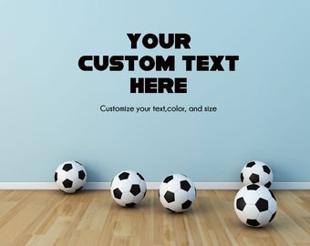 Custom Wall Decal Customized Kids Boys or Girls Room Wall Decor Decal - Your Customized Wall Decal with Choice of Color, Font, and Text