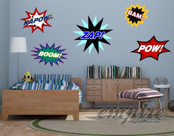 Superhero Words, Superhero Action Words, Bam, Pow, Zap, Superhero Words