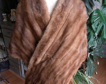 Pretty mink fur stole / cape / wrap / wedding