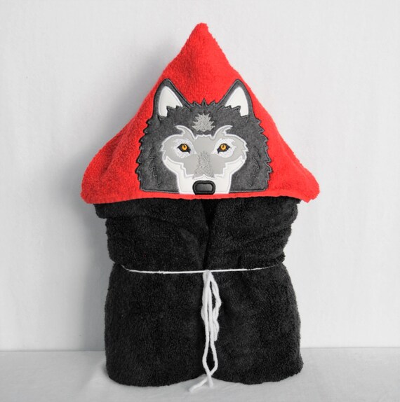 Wolf Hooded Bath Towel