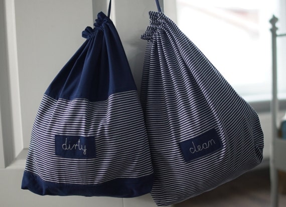 Travel laundry bag bags for clean and dirty things by BalticBags