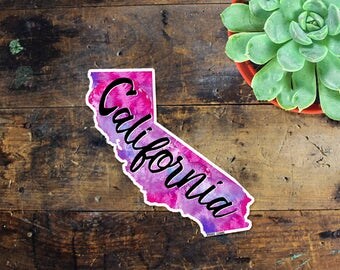 California Sticker Decal - Car Decal - Outside Sticker - Laptop Sticker - Window Decal - Notebook Sticker - Phone Sticker - State Love