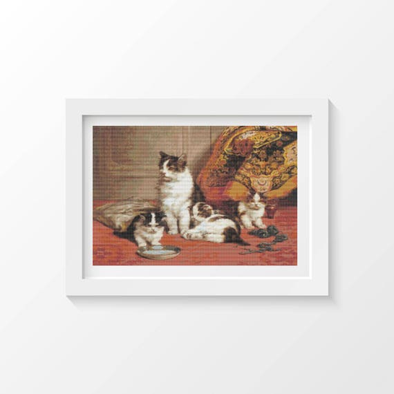 Cats Cross Stitch Kit Cats and Kittens Cross Stitch